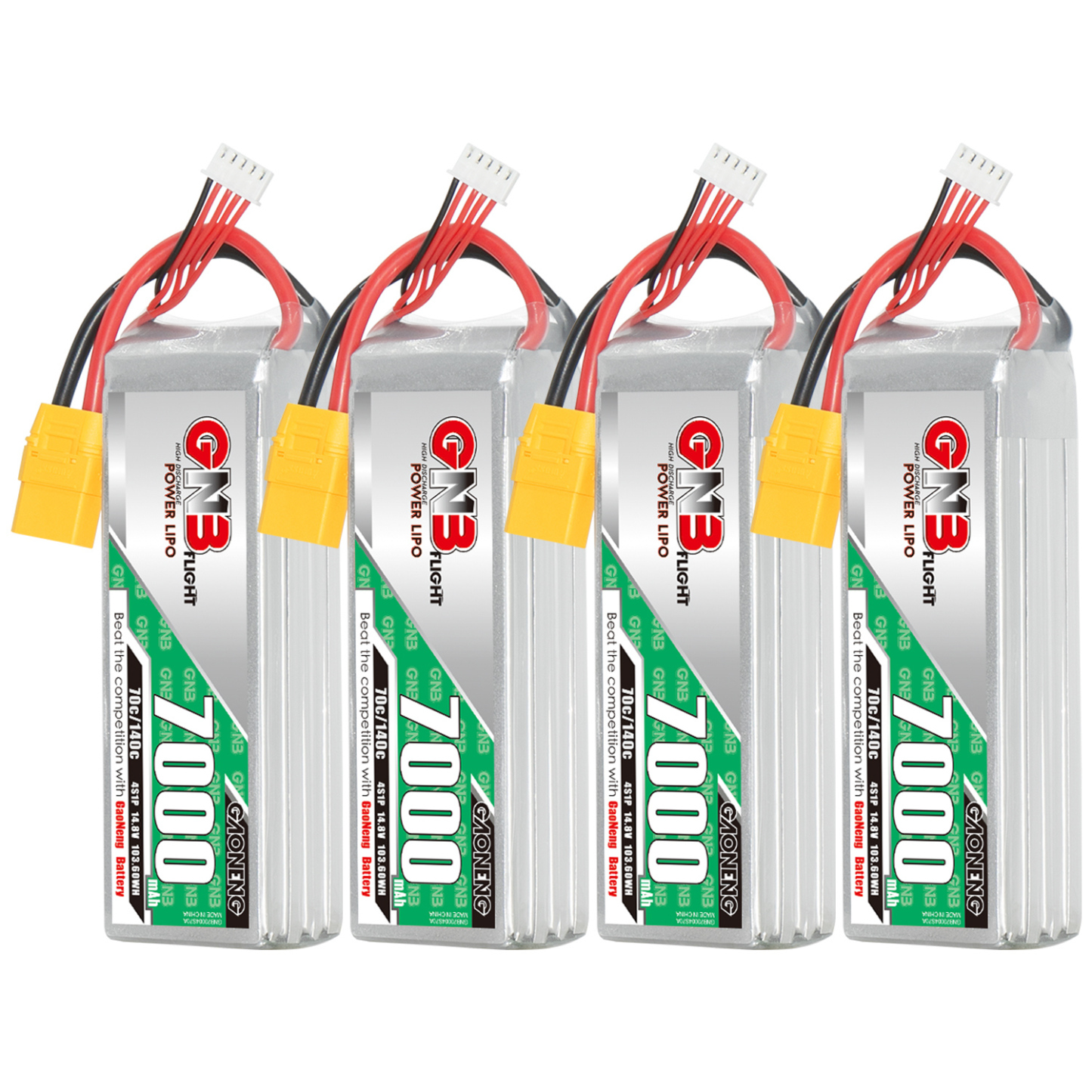 GAONENG GNB 4S 14.8V 7000mAh 70C LiPo Battery XT90