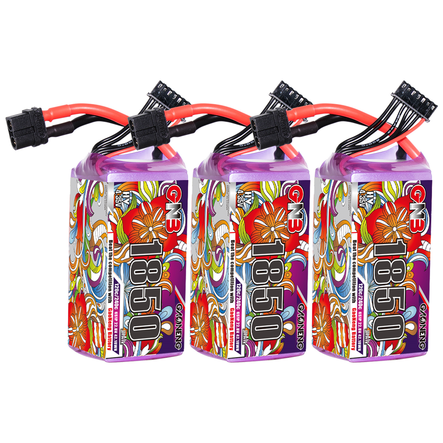 GAONENG GNB LiHV 6S 22.8V 1850mAh 120C XT60 LiPo Battery