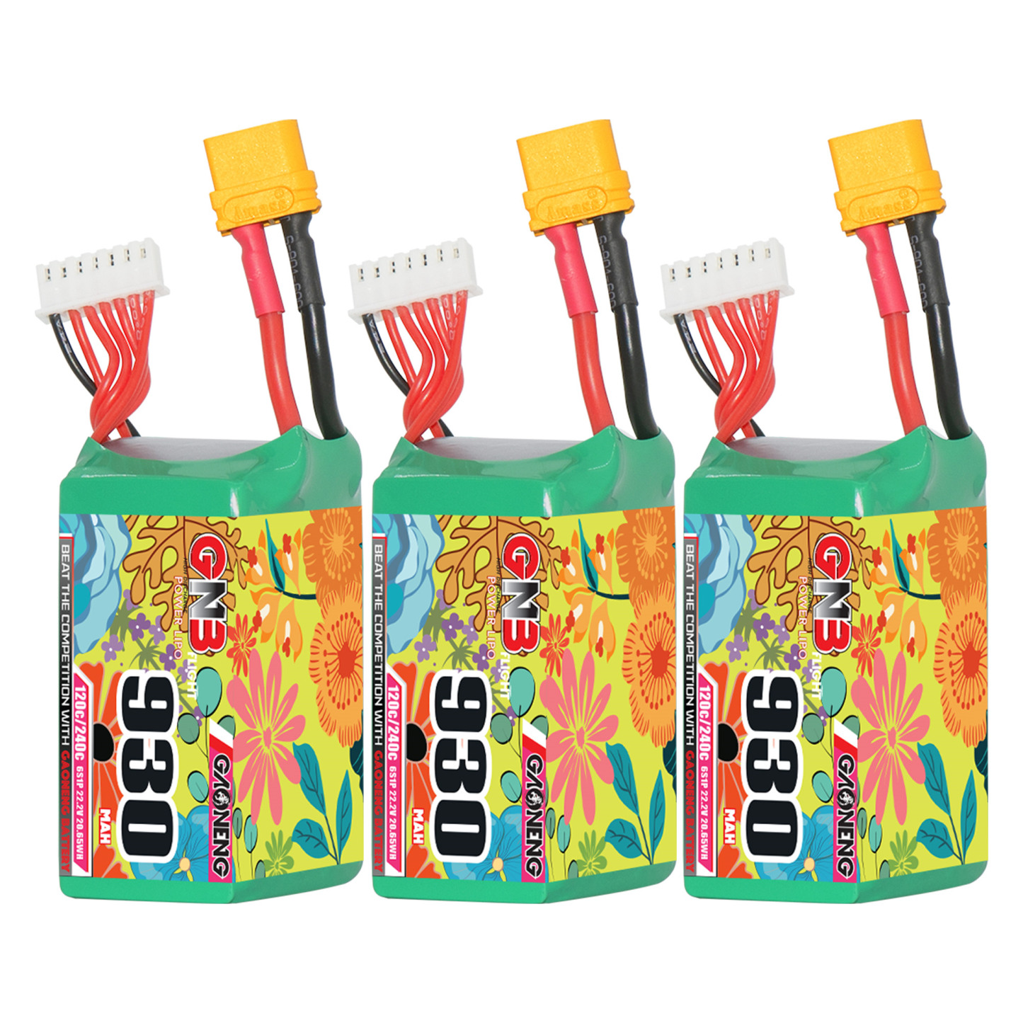 GAONENG GNB 6S 22.2V 930mAh 120C XT60 Connector LiPo Battery