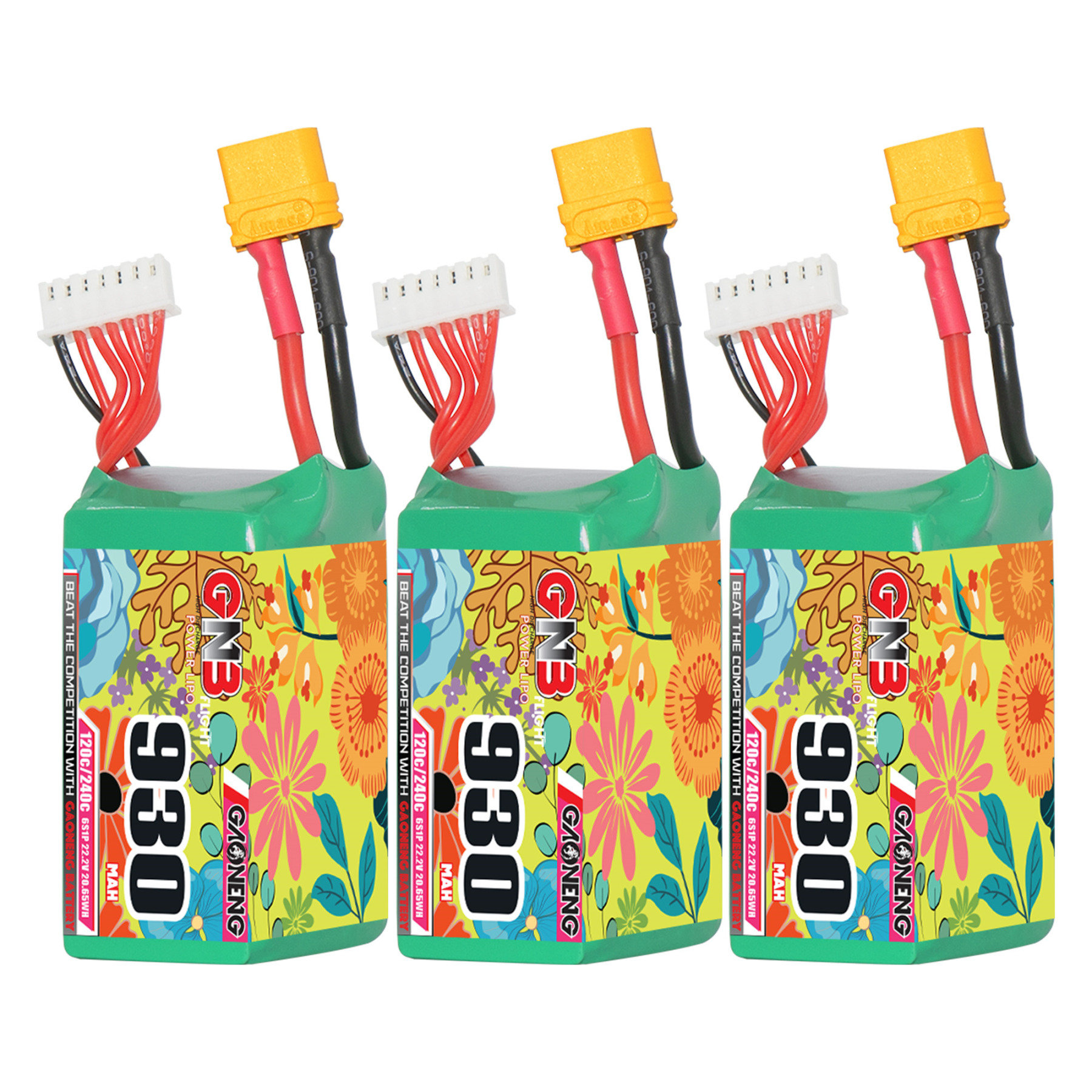 GAONENG GNB 6S 22.2V 930mAh 120C XT60 Connector LiPo Battery