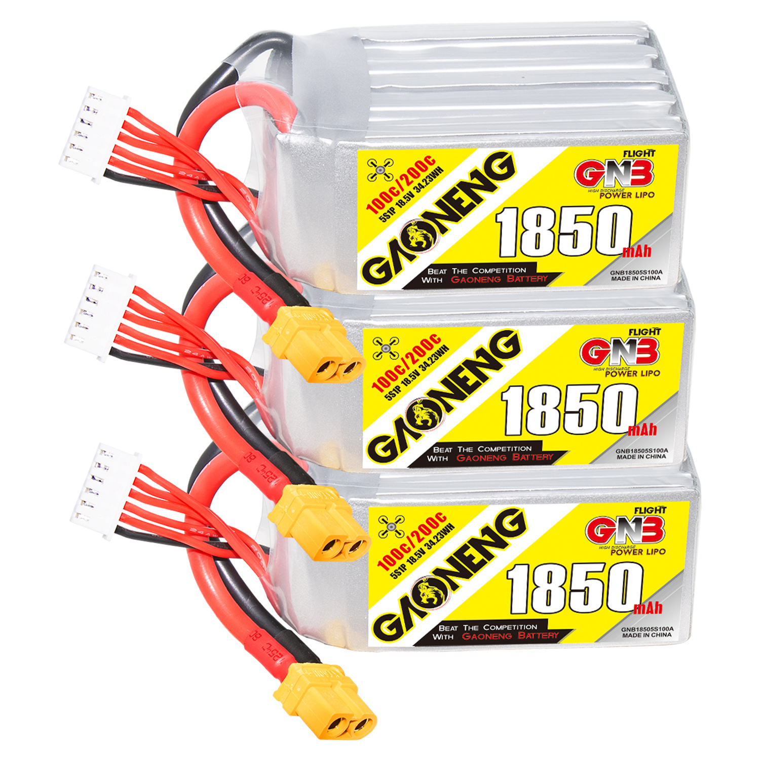 GAONENG GNB 5S 18.5V 1850mAh 100C XT60 LiPo Battery
