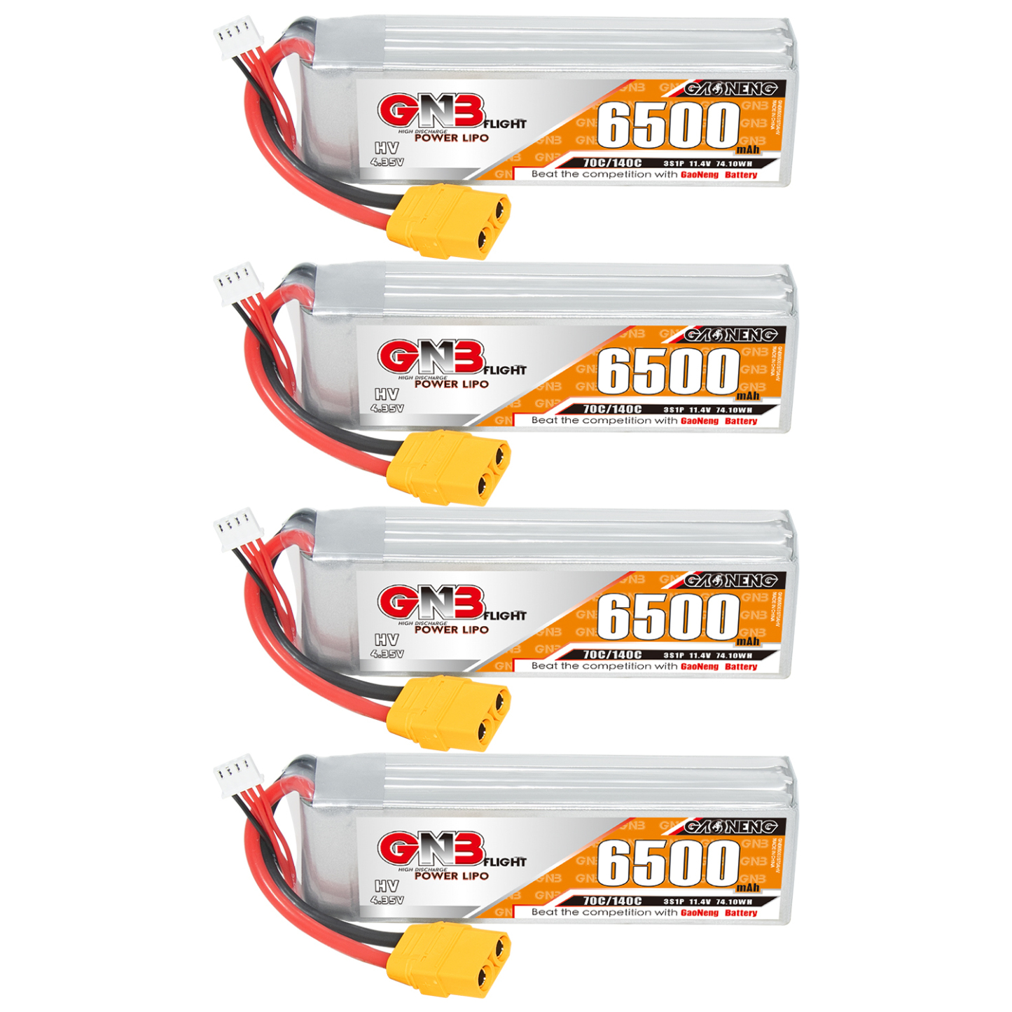 GAONENG GNB HV 3S 11.4V 6500mAh 70C LiPo Battery XT90