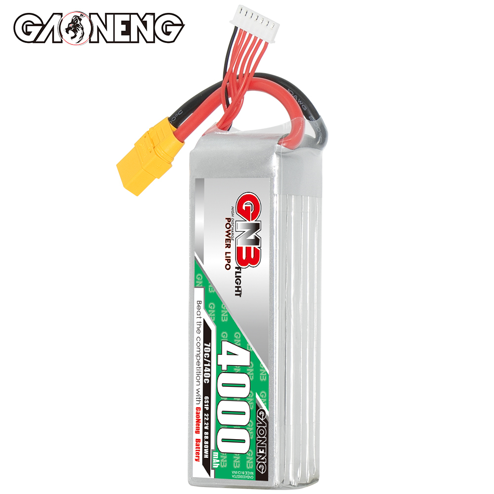 1PC - GAONENG GNB 6S 22.2V 4000mAh 70C LiPo Battery XT90