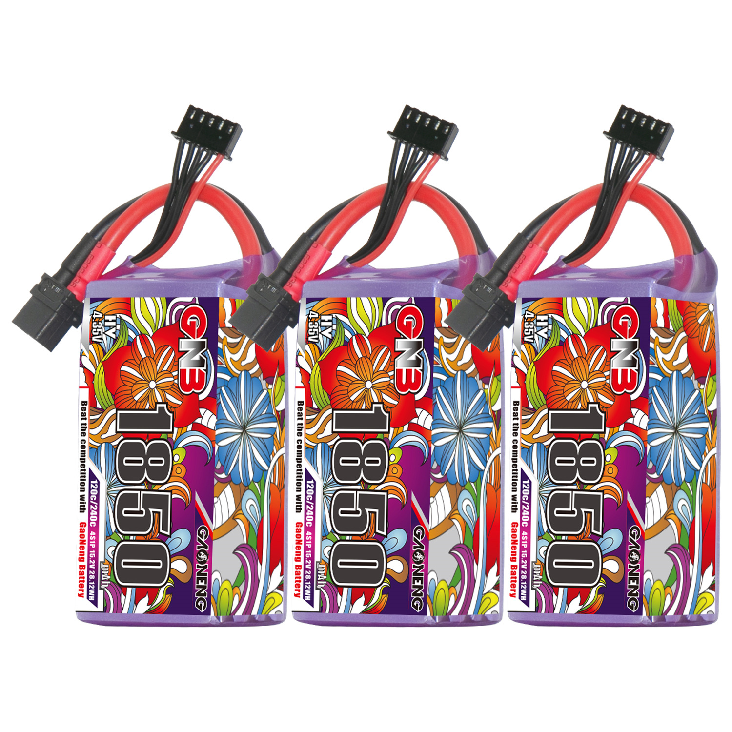 GAONENG GNB LiHV 4S 15.2V 1850mAh 120C XT60 LiPo Battery LongRange