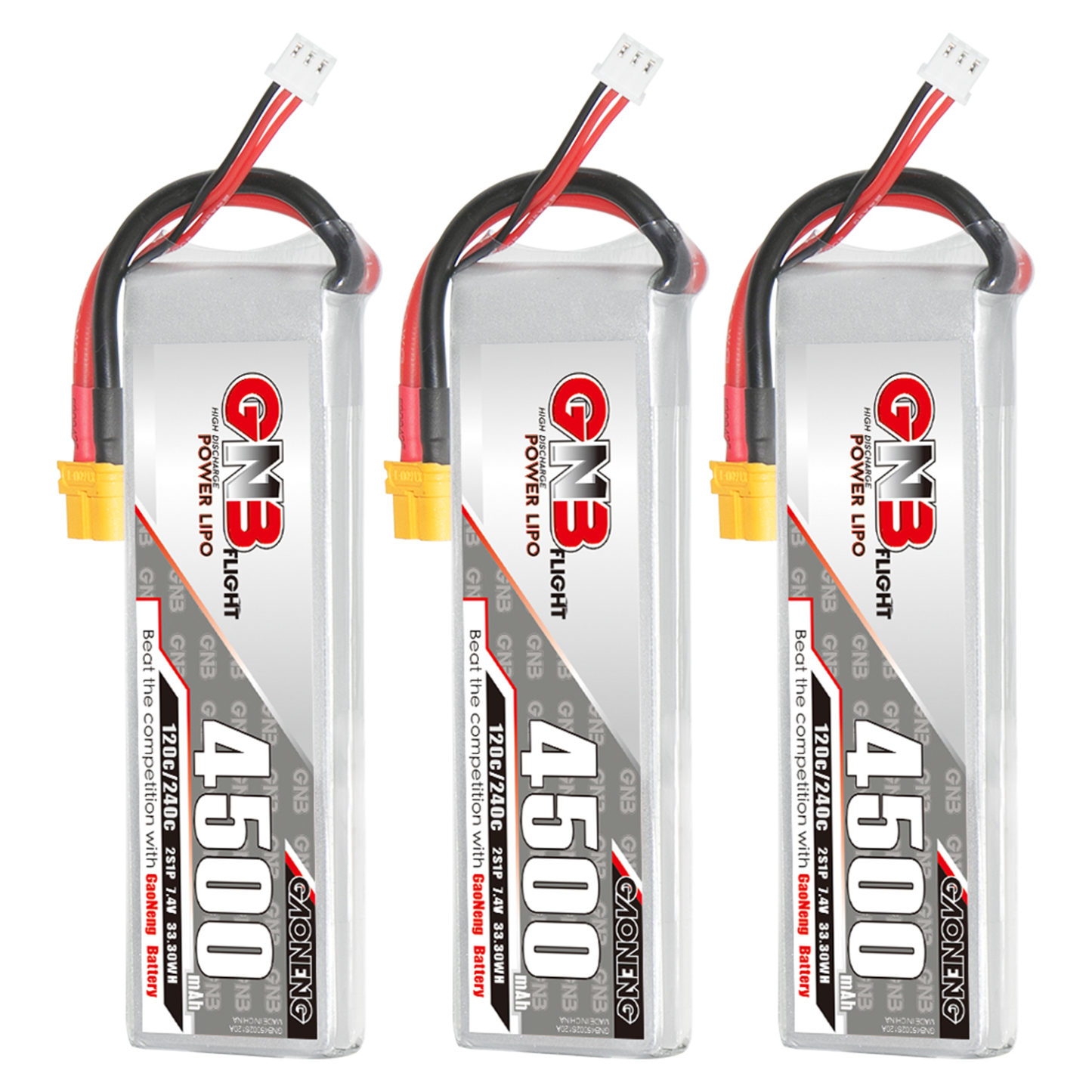 GAONENG GNB 2S 7.4V 4500mAh 120C LiPo Battery XT60