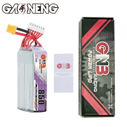 GAONENG GNB LiHV 6S 22.8V 850mAh 60C XT30 LiPo Battery Long Type