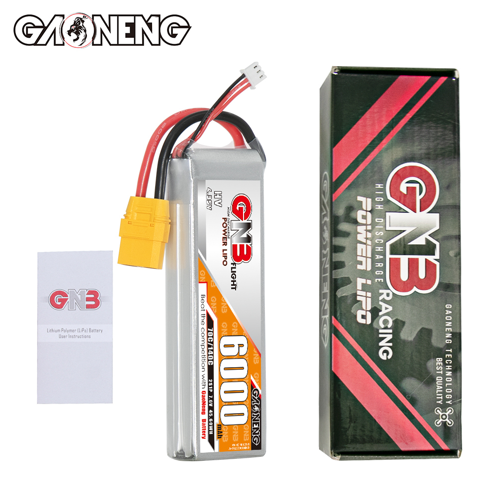 GAONENG GNB HV 2S 7.6V 6000mAh 70C LiPo Battery XT90