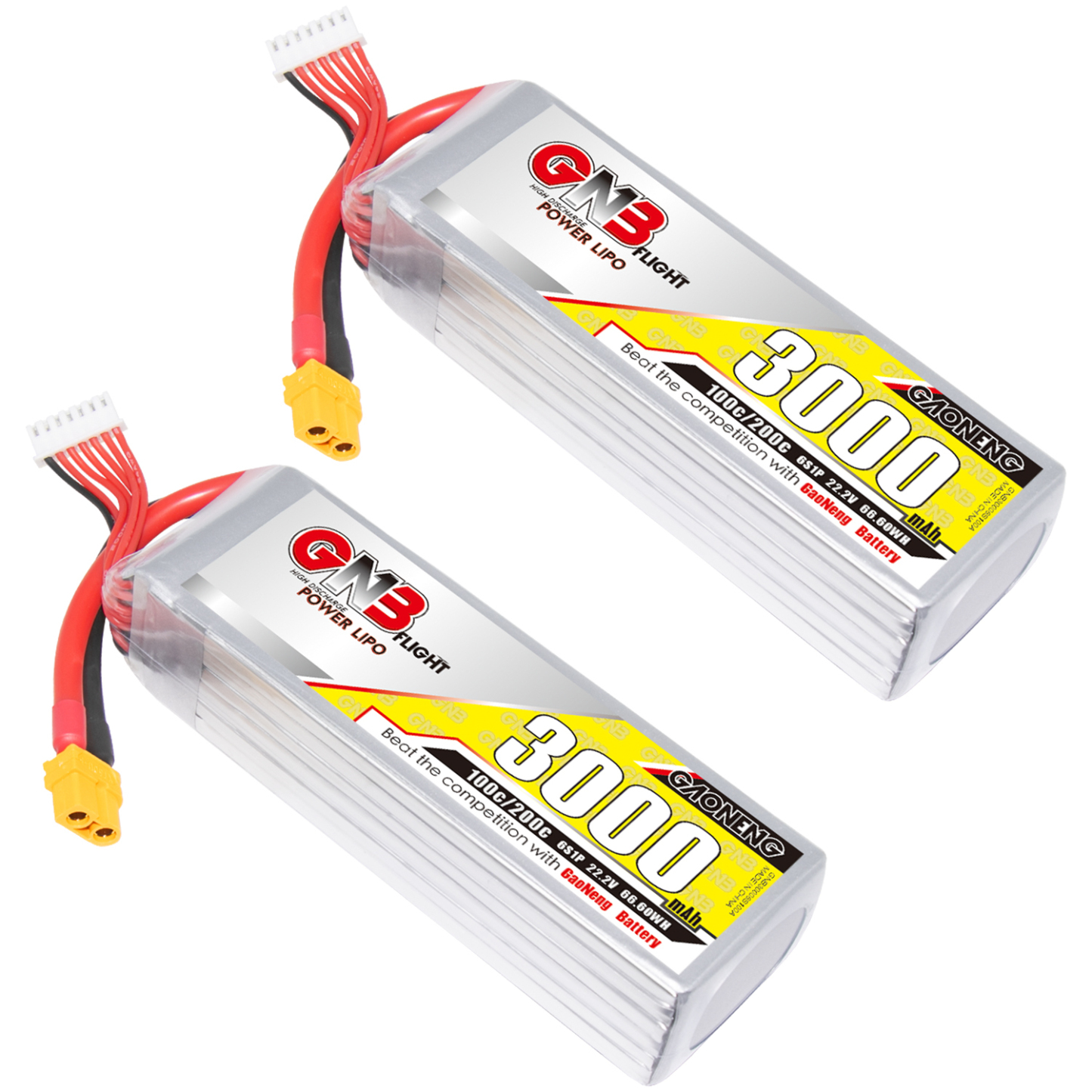 GAONENG GNB 6S 22.2V 3000mAh 100C LiPo Battery XT60