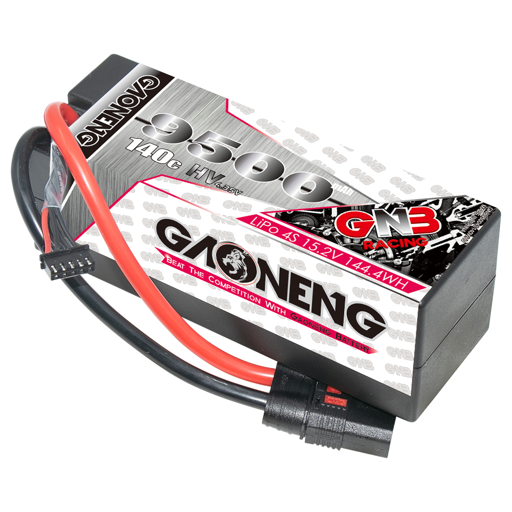 GAONENG GNB LiHV 4S 15.2V 9500mAh 140C Cabled Hard Case LiPo Battery QS8 Connector
