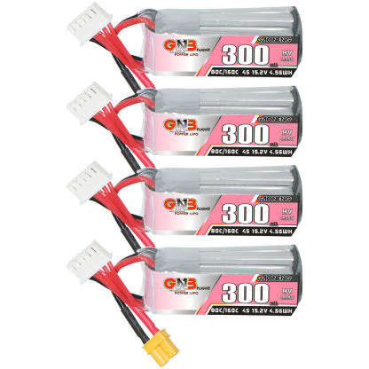GAONENG GNB LiHV 4S 15.2V 300mAh 80C XT30 LiPo Battery