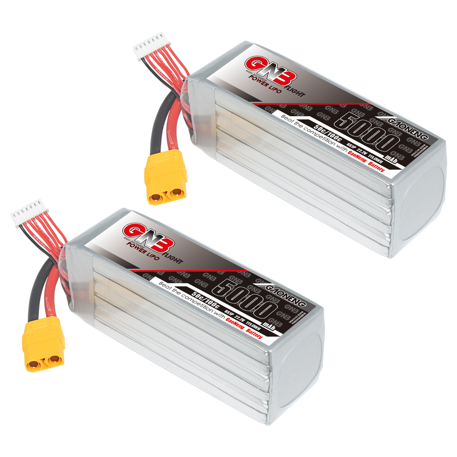GAONENG GNB 6S 22.2V 5000mAh 50C LiPo Battery XT90