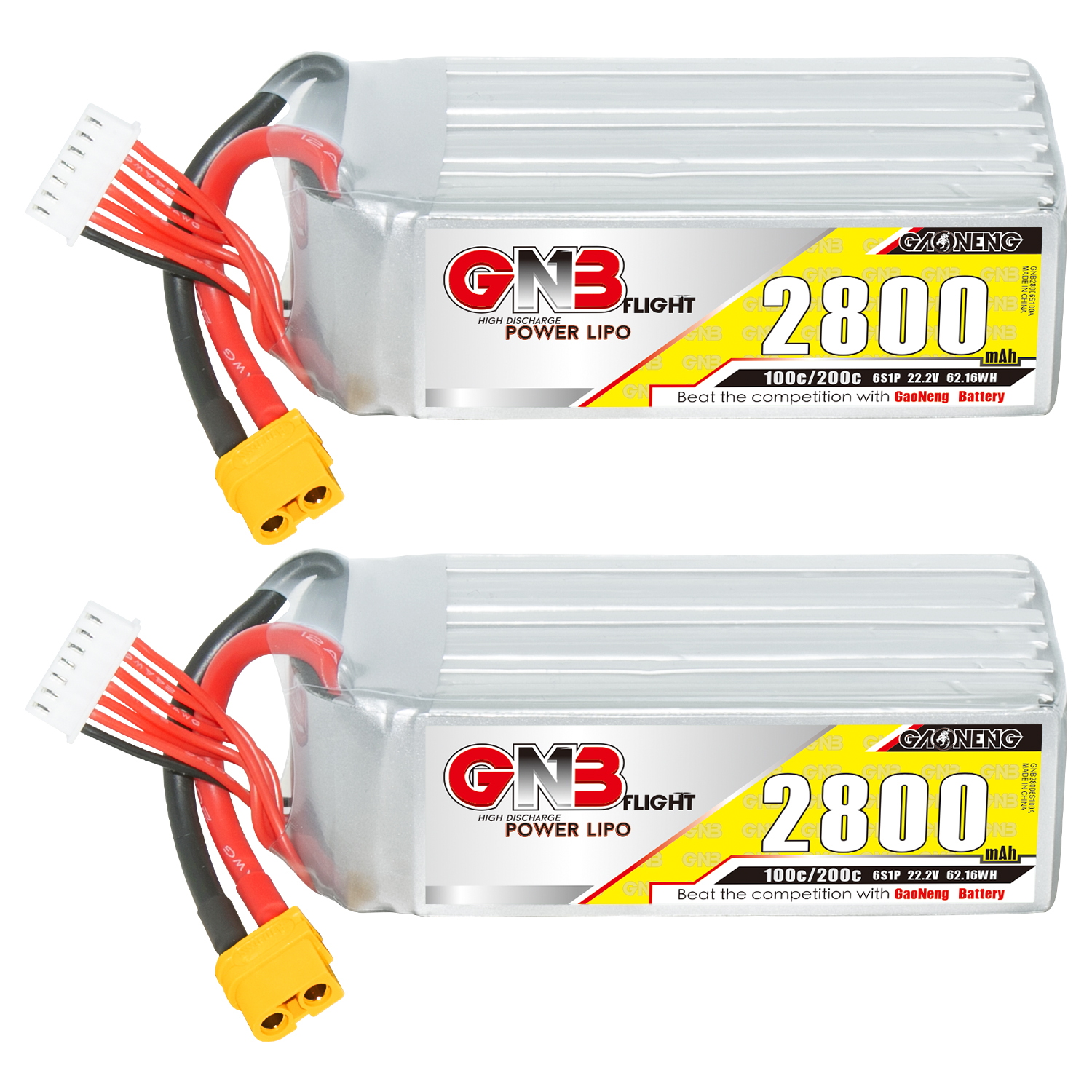GAONENG GNB 6S 22.2V 2800mAh 100C XT60 LiPo Battery