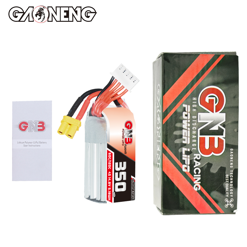 GAONENG GNB 4S 14.8V 350mAh 60C XT30 LiPo Battery
