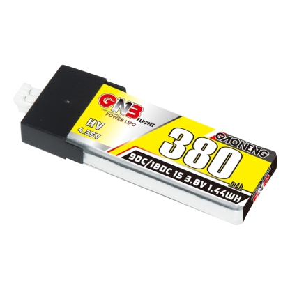 GAONENG GNB LiHV 1S 3.8V 380mAh 90C PH2.0 Plastic Head LiPo Battery