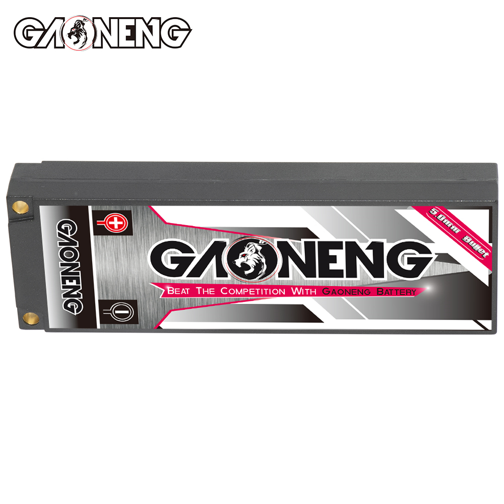 1PC - GAONENG GNB LiHV 2S 7.6V 6500mAh 140C 5mm Hard Case Ultra LCG LiPo Battery XT60