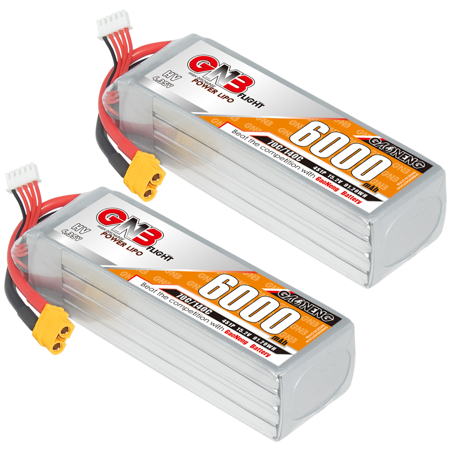 GAONENG GNB HV 4S 15.2V 6000mAh 70C LiPo Battery XT60