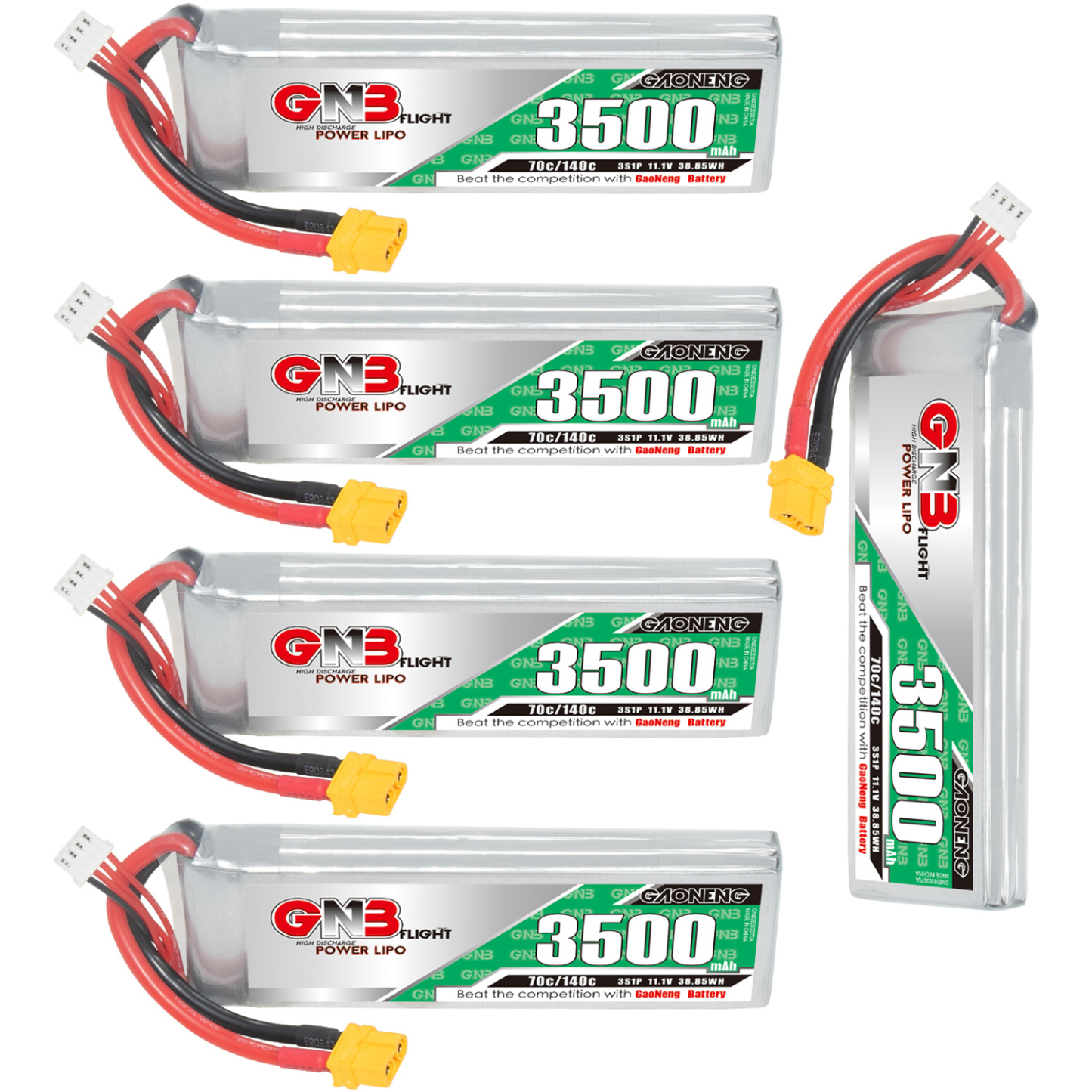 GAONENG GNB 3S 11.1V 3500mAh 70C LiPo Battery XT60