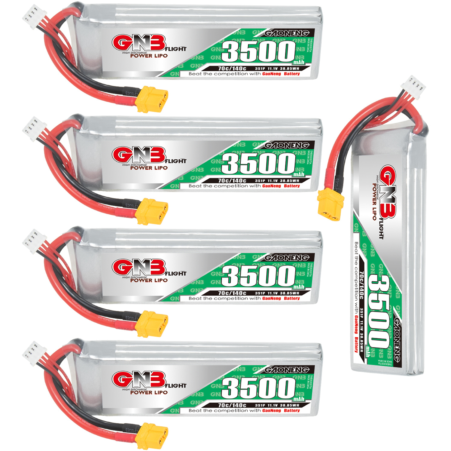 GAONENG GNB 3S 11.1V 3500mAh 70C LiPo Battery XT60