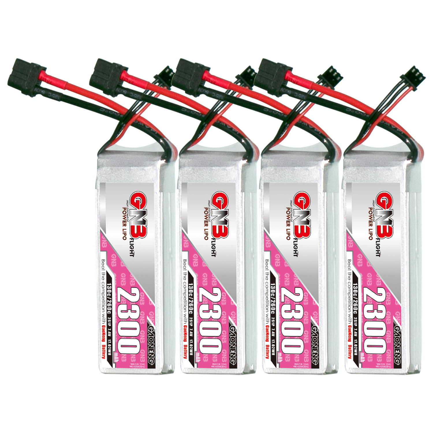 GAONENG GNB 2S 7.4V 2300mAh 130C LiPo Battery XT60 Connector