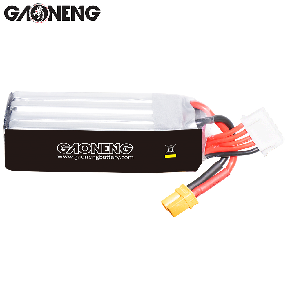 2PCS - GAONENG GNB LiHV 4S 15.2V 450mAh 80C XT30 LiPo Battery Long Type