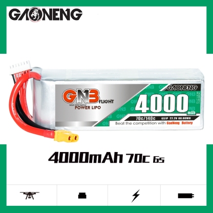 GAONENG GNB 6S 22.2V 4000mAh 70C LiPo Battery XT60