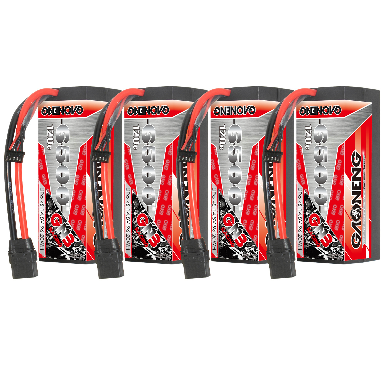 GAONENG GNB 4S 14.8V 6500mAh 120C Cabled Hard Case LiPo Battery XT90