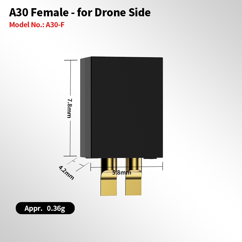 GAONENG A30 Connector Adapter for FPV Whoops Quads LiPo Battery
