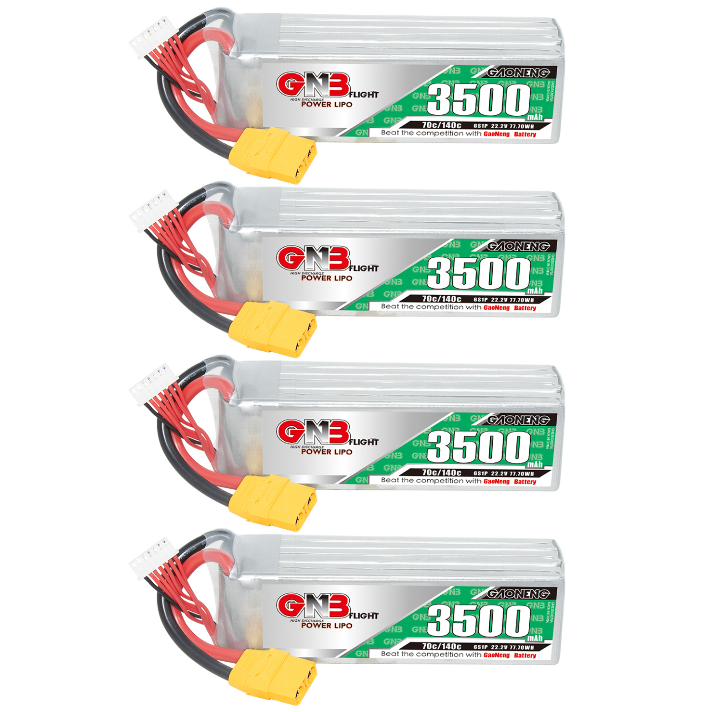 GAONENG GNB 6S 22.2V 3500mAh 70C LiPo Battery XT90