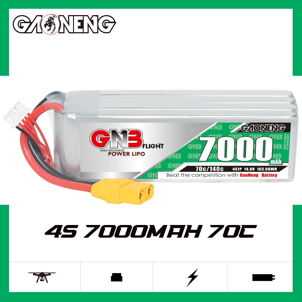 GAONENG GNB 4S 14.8V 7000mAh 70C LiPo Battery XT90