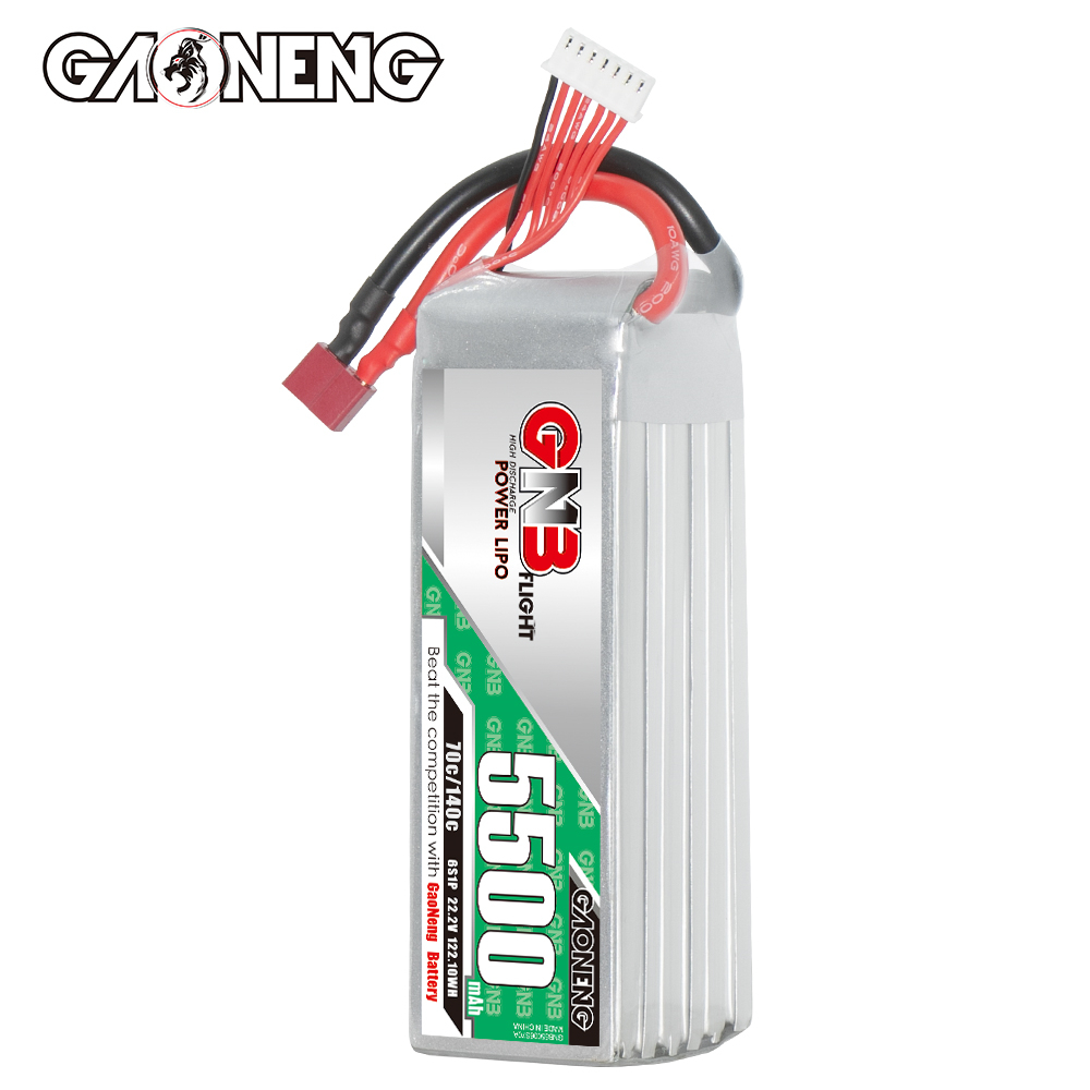 GAONENG GNB 6S 22.2V 5500mAh 70C LiPo Battery T-PLUG