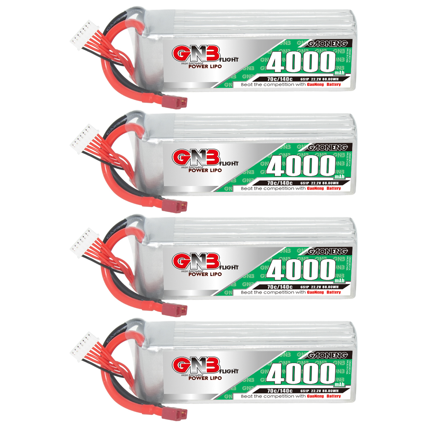 GAONENG GNB 6S 22.2V 4000mAh 70C LiPo Battery T-PLUG