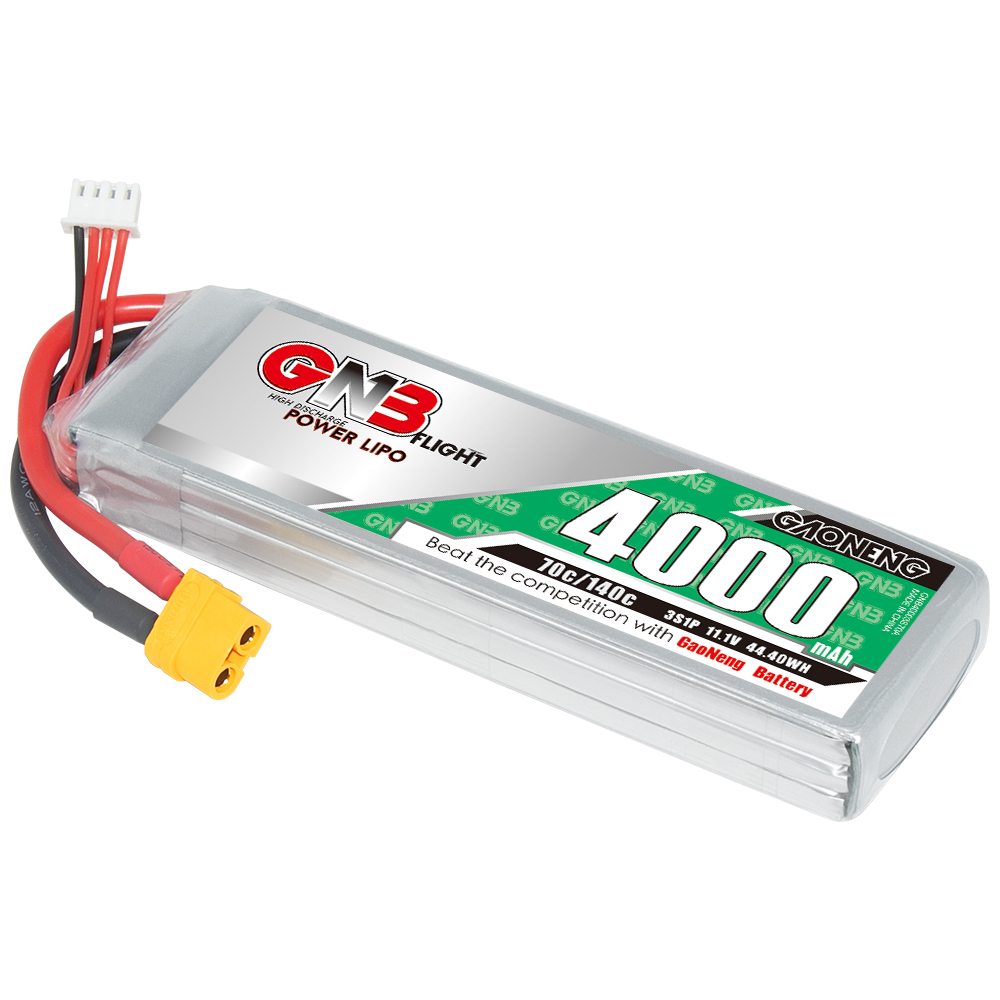 1PCS - GAONENG GNB 3S 11.1V 4000mAh 70C LiPo Battery XT60