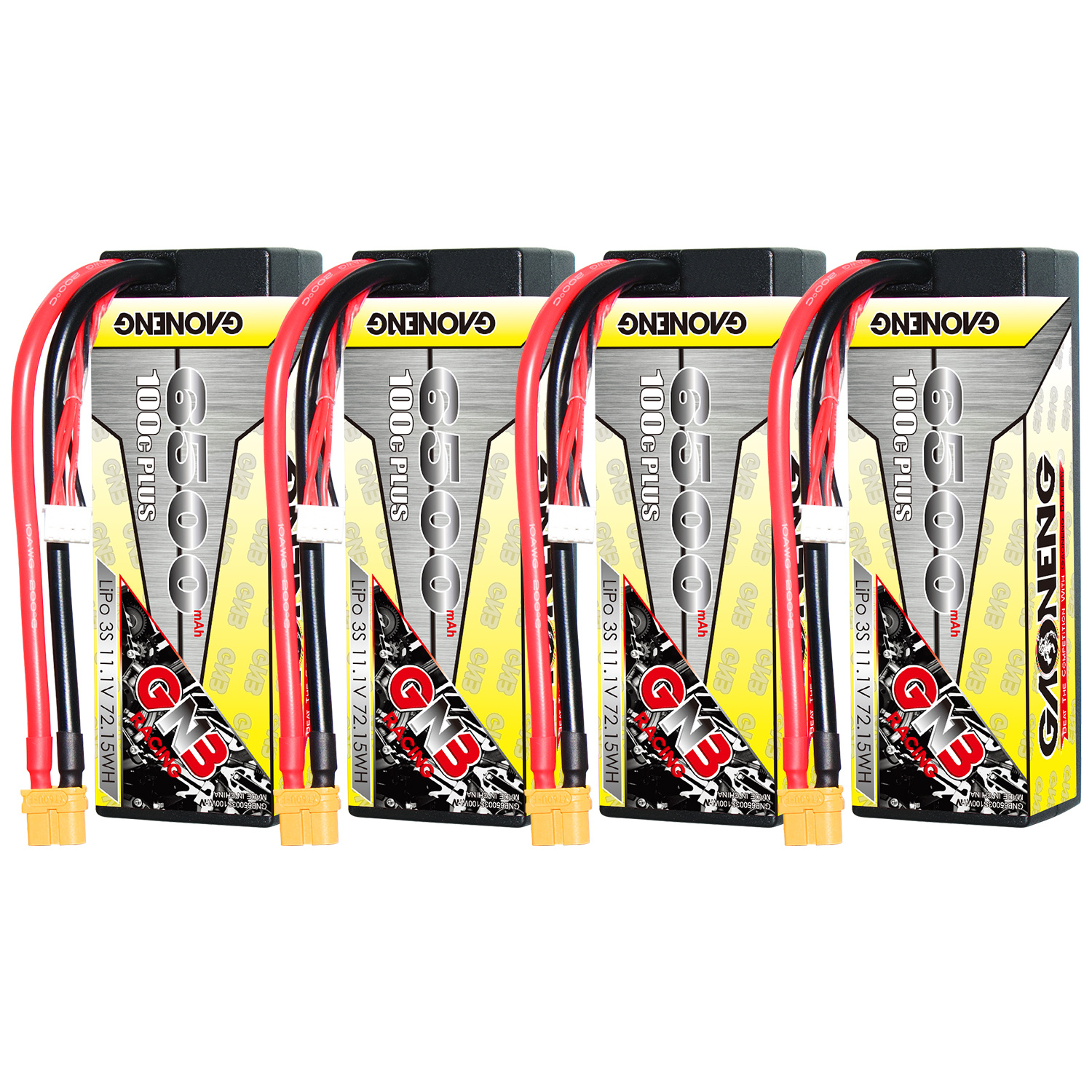 GAONENG GNB 3S 11.1V 6500mAh 100C Cabled Hard Case LiPo Battery XT60