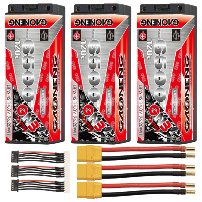 GAONENG GNB 4S 14.8V 6500mAh 120C 5mm Bullet Hard Case LiPo Battery