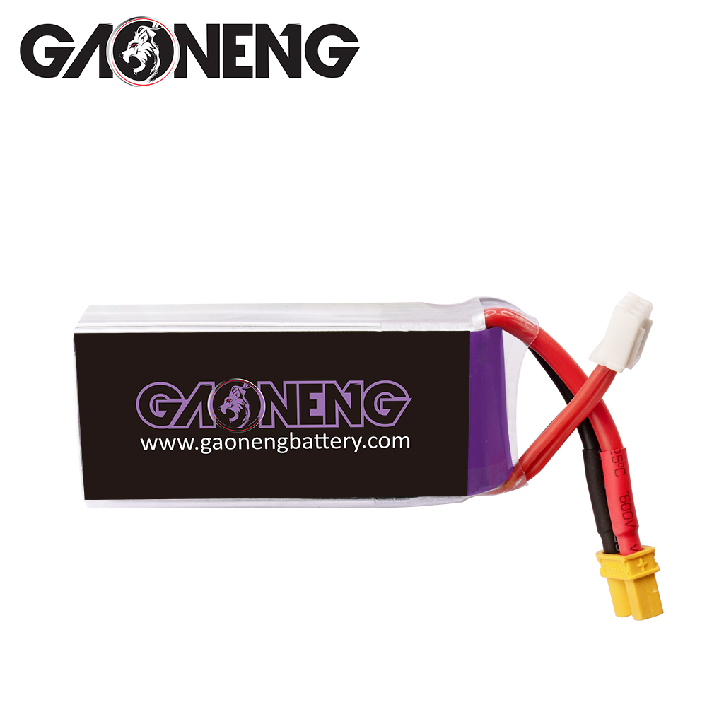 2PCS - GAONENG GNB LiHV 2S 7.6V 1100mAh 60C XT30 LiPo Battery