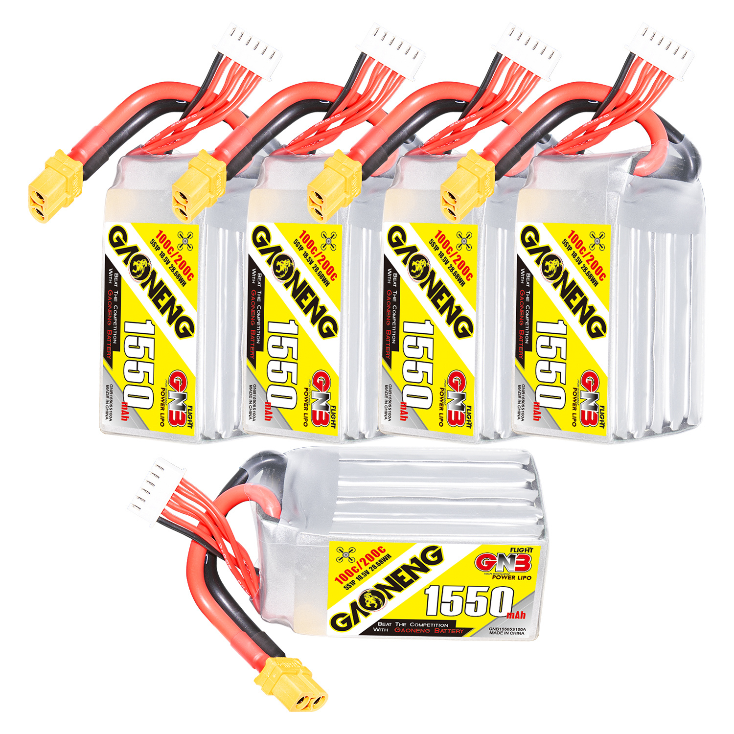 GAONENG GNB 5S 18.5V 1550mAh 100C XT60 LiPo Battery
