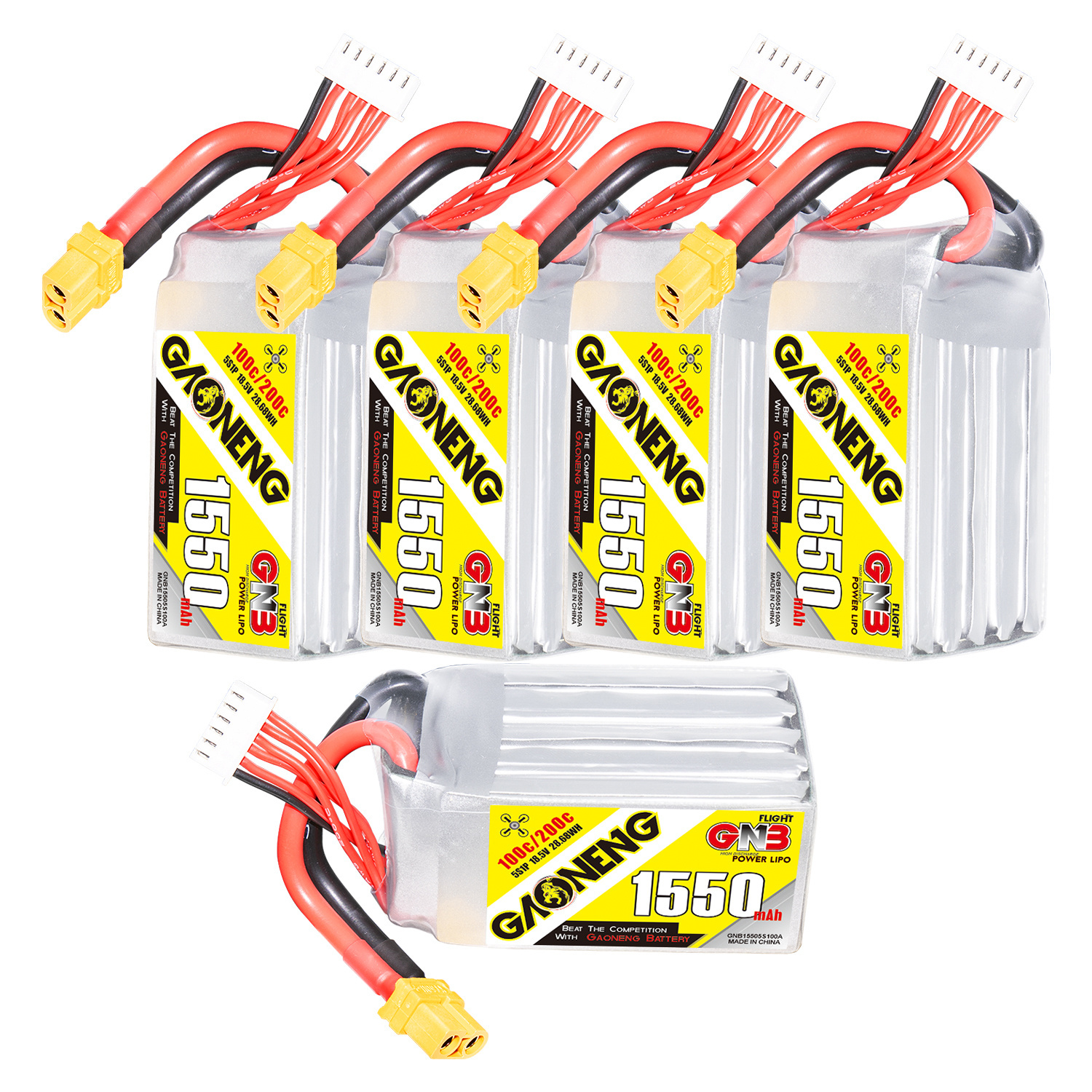 GAONENG GNB 5S 18.5V 1550mAh 100C XT60 LiPo Battery