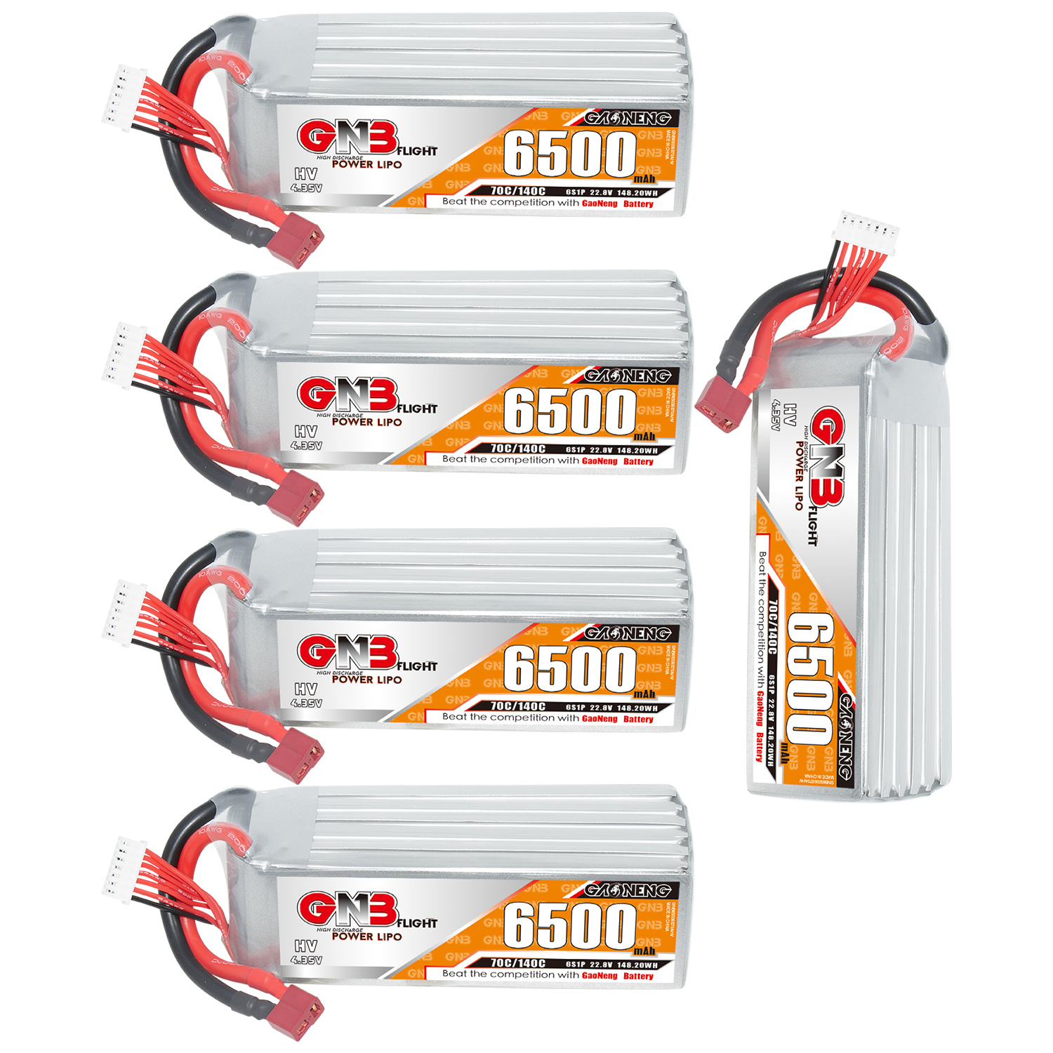 GAONENG GNB HV 6S 22.8V 6500mAh 70C LiPo Battery T-PLUG