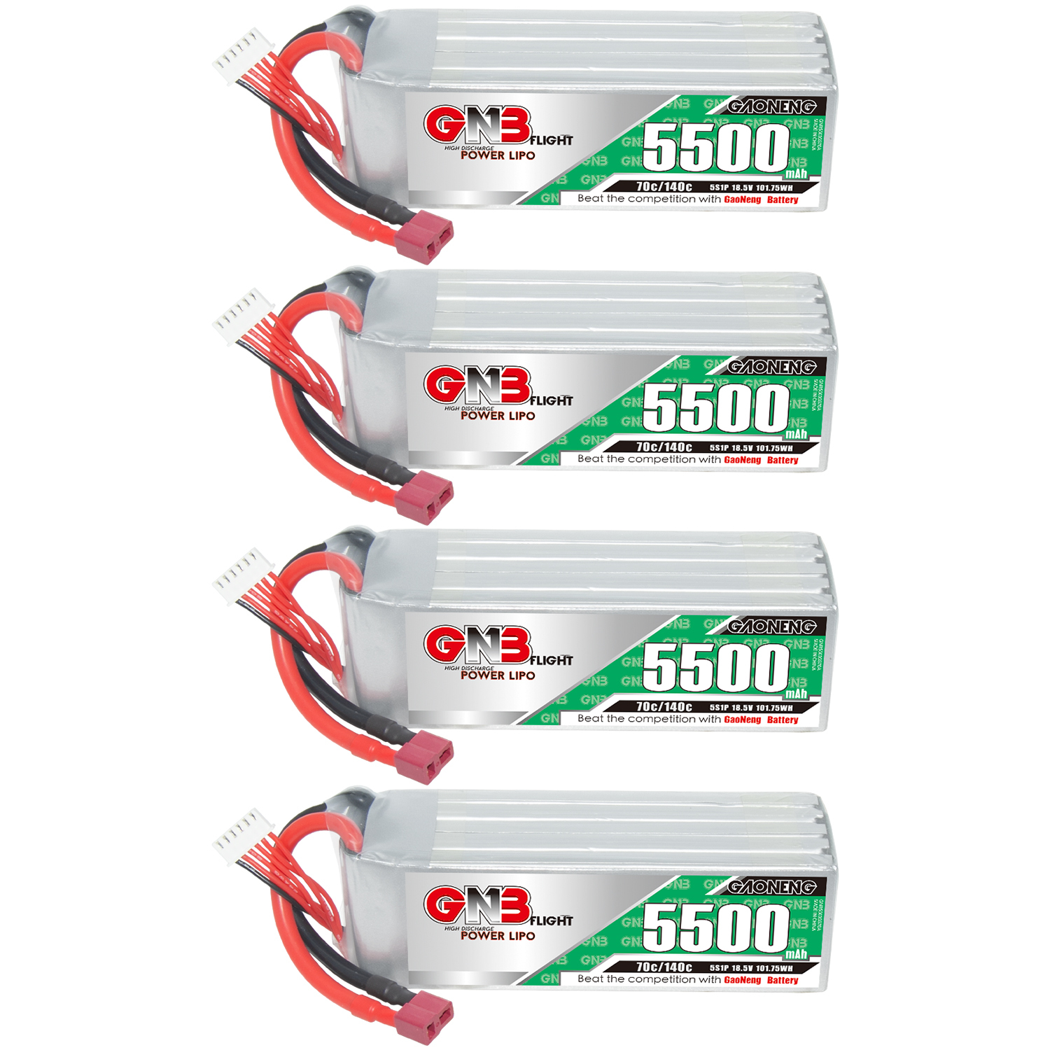 GAONENG GNB 5S 18.5V 5500mAh 70C T-PLUG RC LiPo Battery