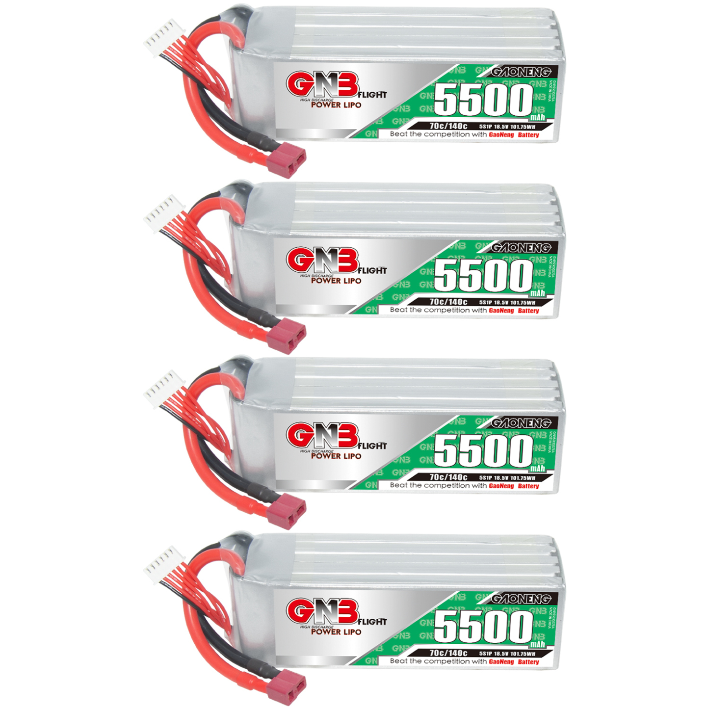 GAONENG GNB 5S 18.5V 5500mAh 70C T-PLUG RC LiPo Battery