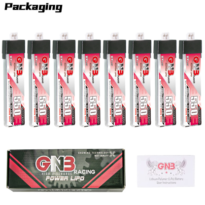 GAONENG GNB LiHV 1S 3.8V 550mAh 100C PH2.0 Plastic Head LiPo Battery