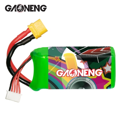 2PCS - GAONENG GNB 4S 14.8V 1100mAh 120C XT60 LiPo Battery
