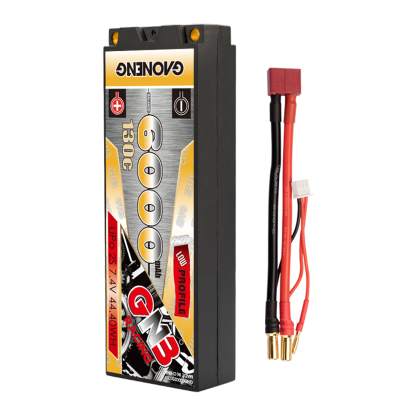 GAONENG GNB 2S 7.4V 6000mAh 130C LCG 5mm Hard Case LiPo Battery