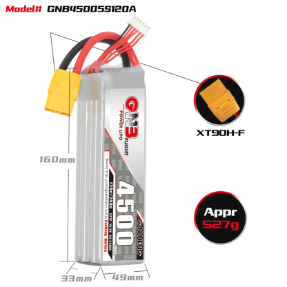 GAONENG GNB 5S 18.5V 4500mAh 120C LiPo Battery XT90