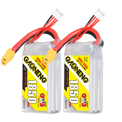 2PCS - GAONENG GNB 3S 11.1V 1850mAh 100C XT60 LiPo Battery