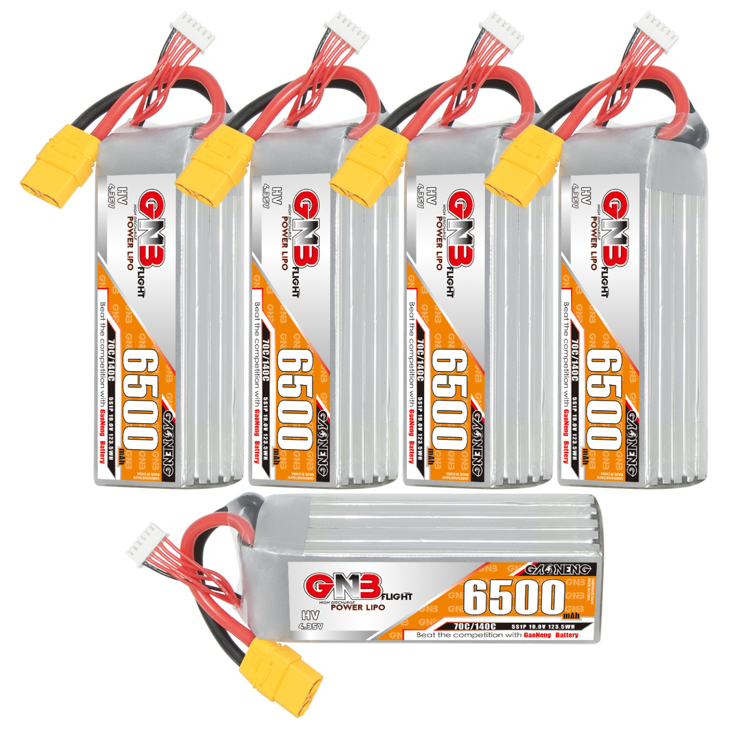 GAONENG GNB HV 5S 19V 6500mAh 70C XT60 LiPo Battery