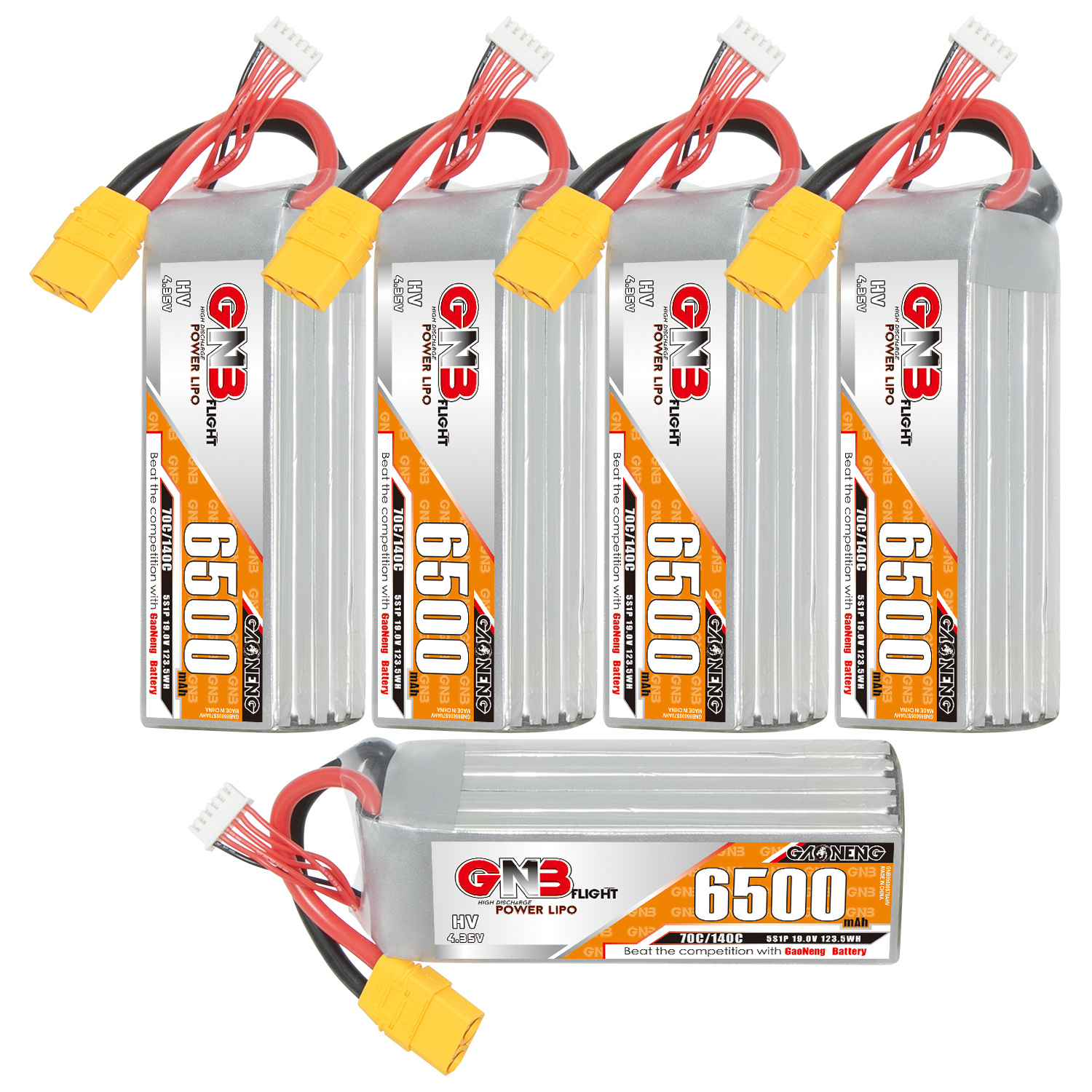 GAONENG GNB HV 5S 19V 6500mAh 70C XT60 LiPo Battery