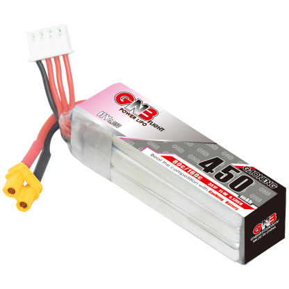 GAONENG GNB LiHV 3S 11.4V 450mAh 80C XT30 LiPo Battery Long Type