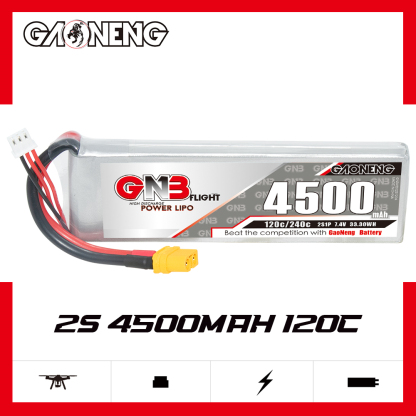 GAONENG GNB 2S 7.4V 4500mAh 120C LiPo Battery XT60