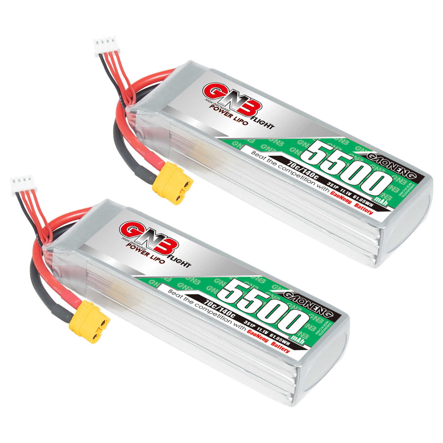 GAONENG GNB 3S 11.1V 5500mAh 70C LiPo Battery XT60